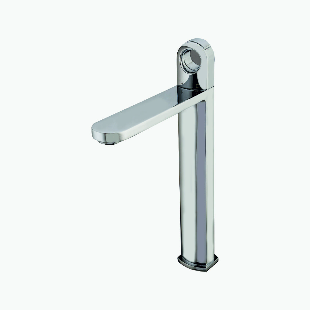 High-quality base mounted mixer faucet – sleek countertop tap for luxury bathrooms